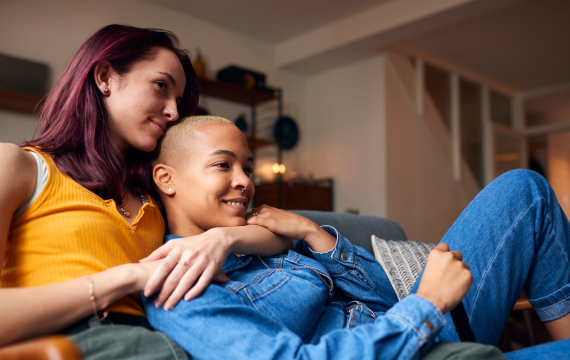 Couple relaxing